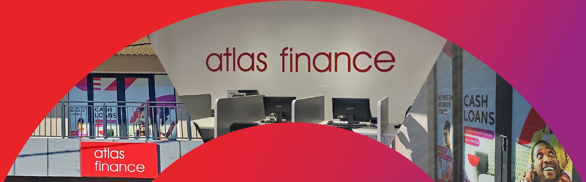 Collage of Atlas Finance Port St. Johns, offering fast easy loans.
