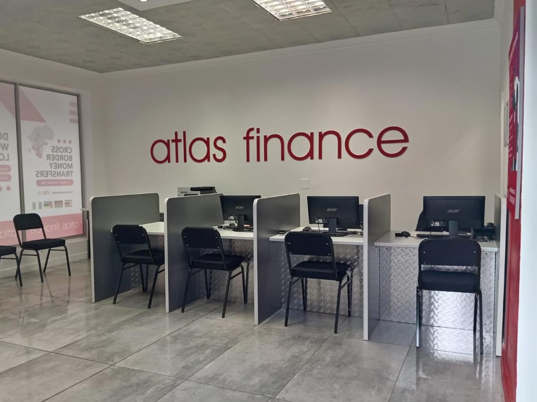 Desks at Atlas Finance's Sammy Marks branch.