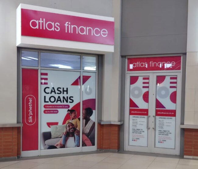 Atlas Finance Station Square storefront.